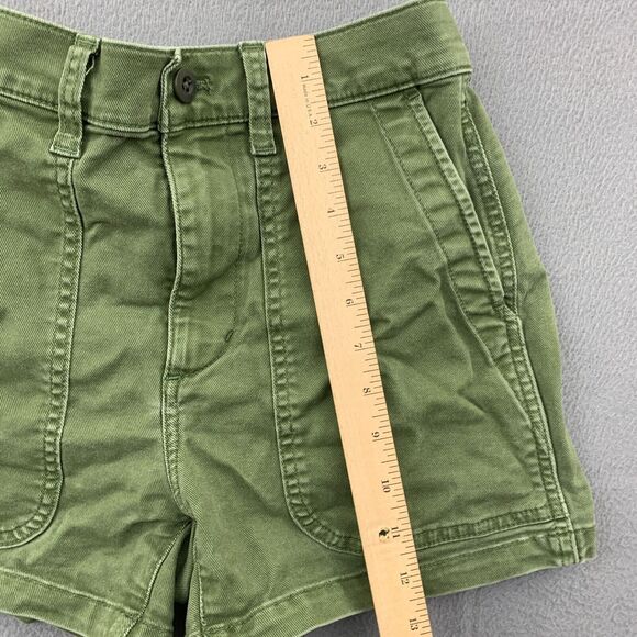 Madewell Shorts Womens Size 24 Army Green Stretch Perfect Vintage Deep Pockets - Picture 5 of 15